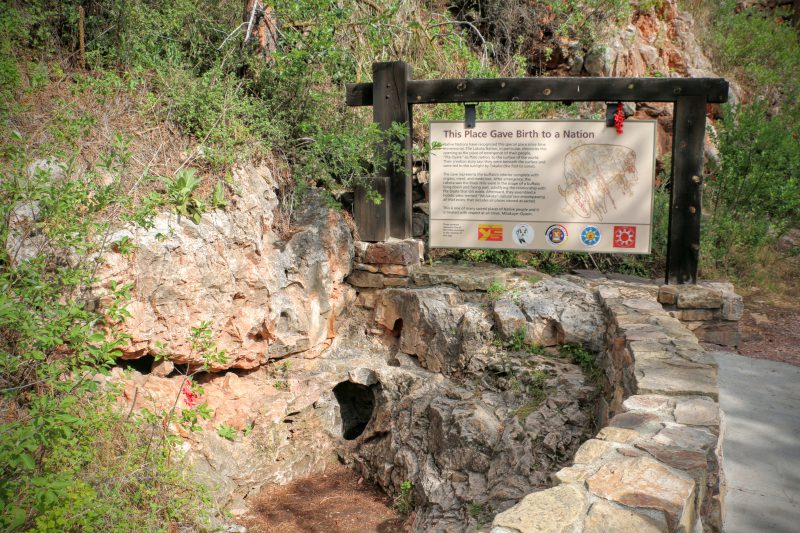 Wind Cave natural entrance