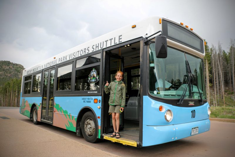 Shuttle bus Rocky Mountain National Park