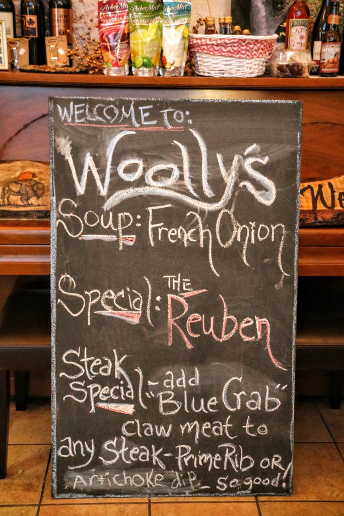 Woolly's Western Grill Menu