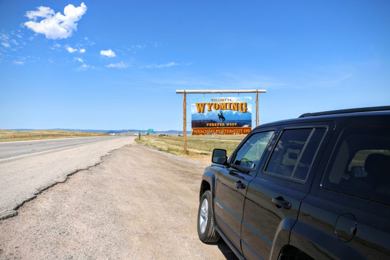 Route van Denver naar Yellowstone