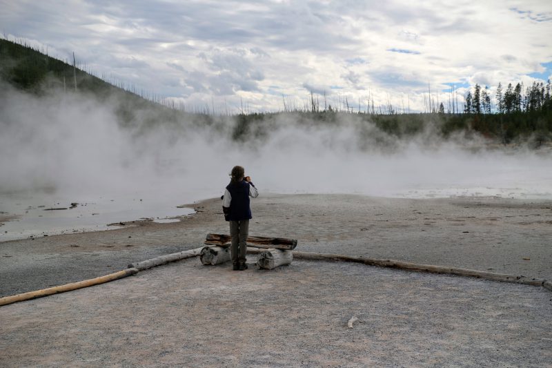 Norris Geyser Basin - bankje