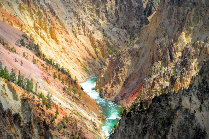 The Grand Canyon of the Yellowstone - mooie kleuren