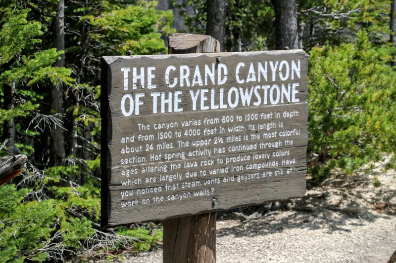 The Grand Canyon of the Yellowstone bord