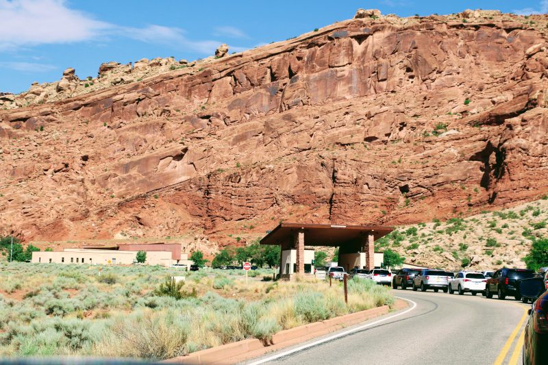 Ingang Arches National Park