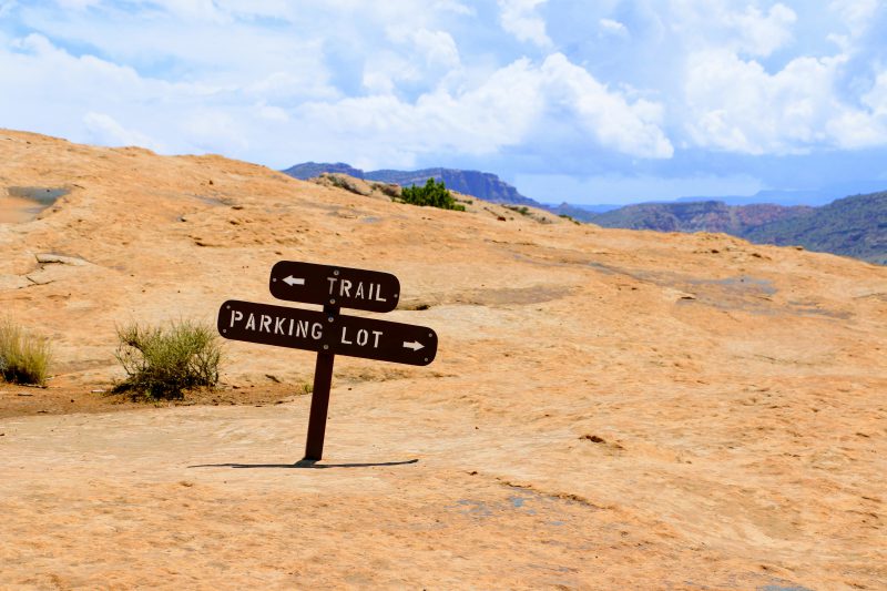 Parking lot delicate Arch