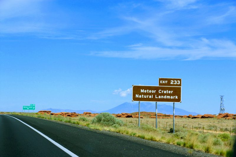 Meteor Crater exit 233