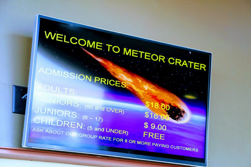 Meteor Crater inkom