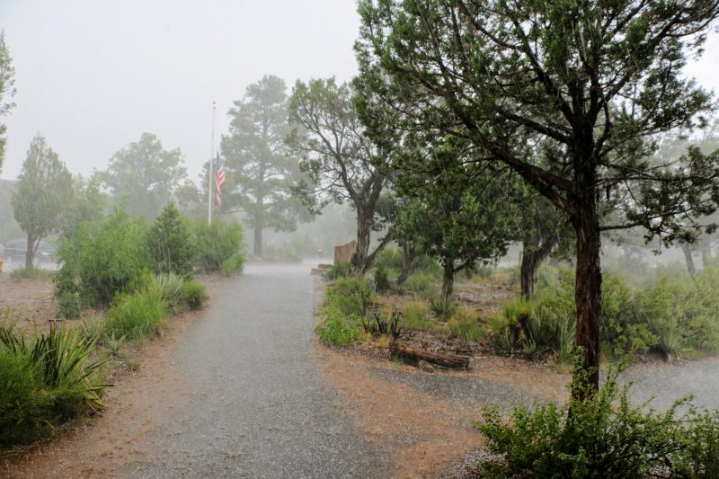 Warmte onweer in Amerika