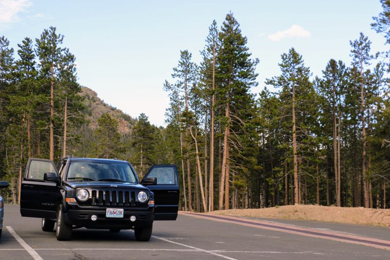 De route van Denver naar Rocky Mountain National Park