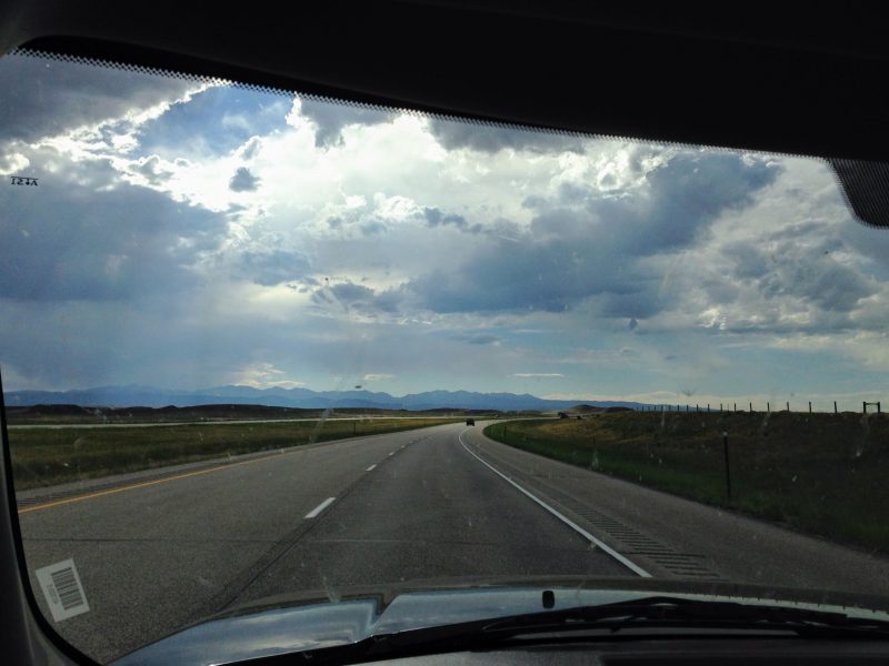 Interstate 90 in Wyoming richting Sheridan