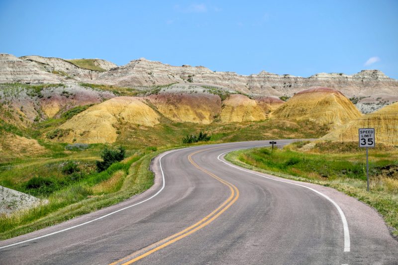 Mooie kleuren in Badlands Nationale Park