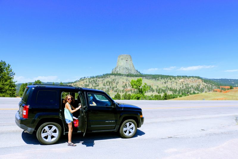 Met de auto naar Devils Tower