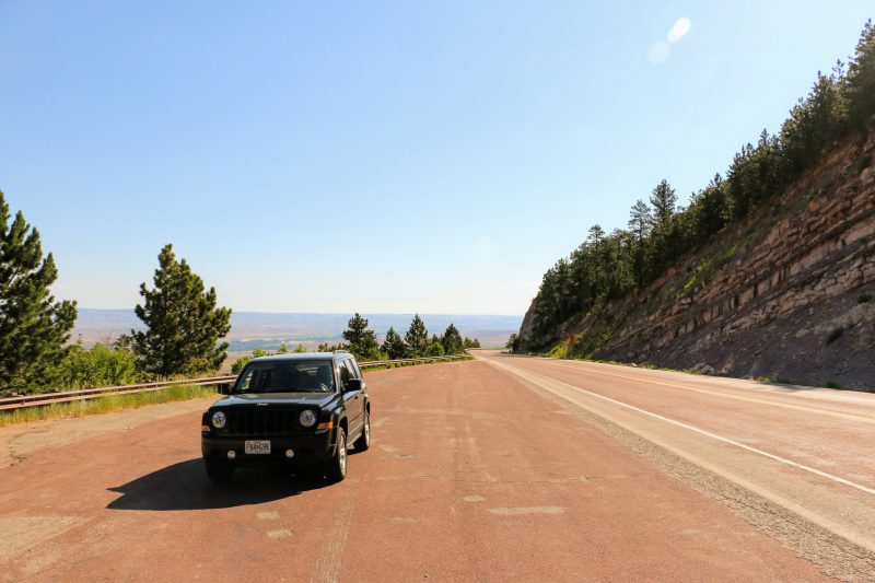 Route door Bighorn National Forest