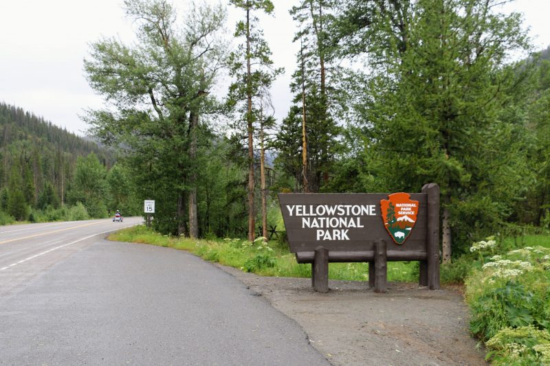 Ingang Yellowstone National Park