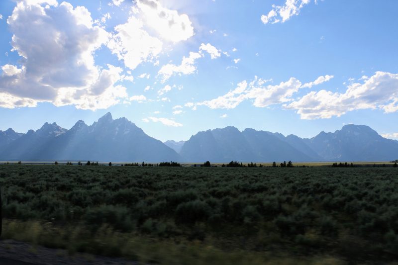 Met de auto door Wyoming