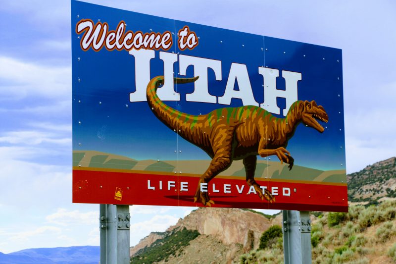 Welcome to Utah bord