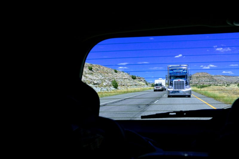 Met de auto onderweg naar Moab